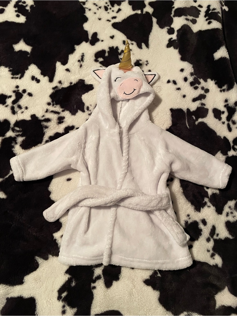 Hudson Baby Unicorn Robe Size 0-9 Months